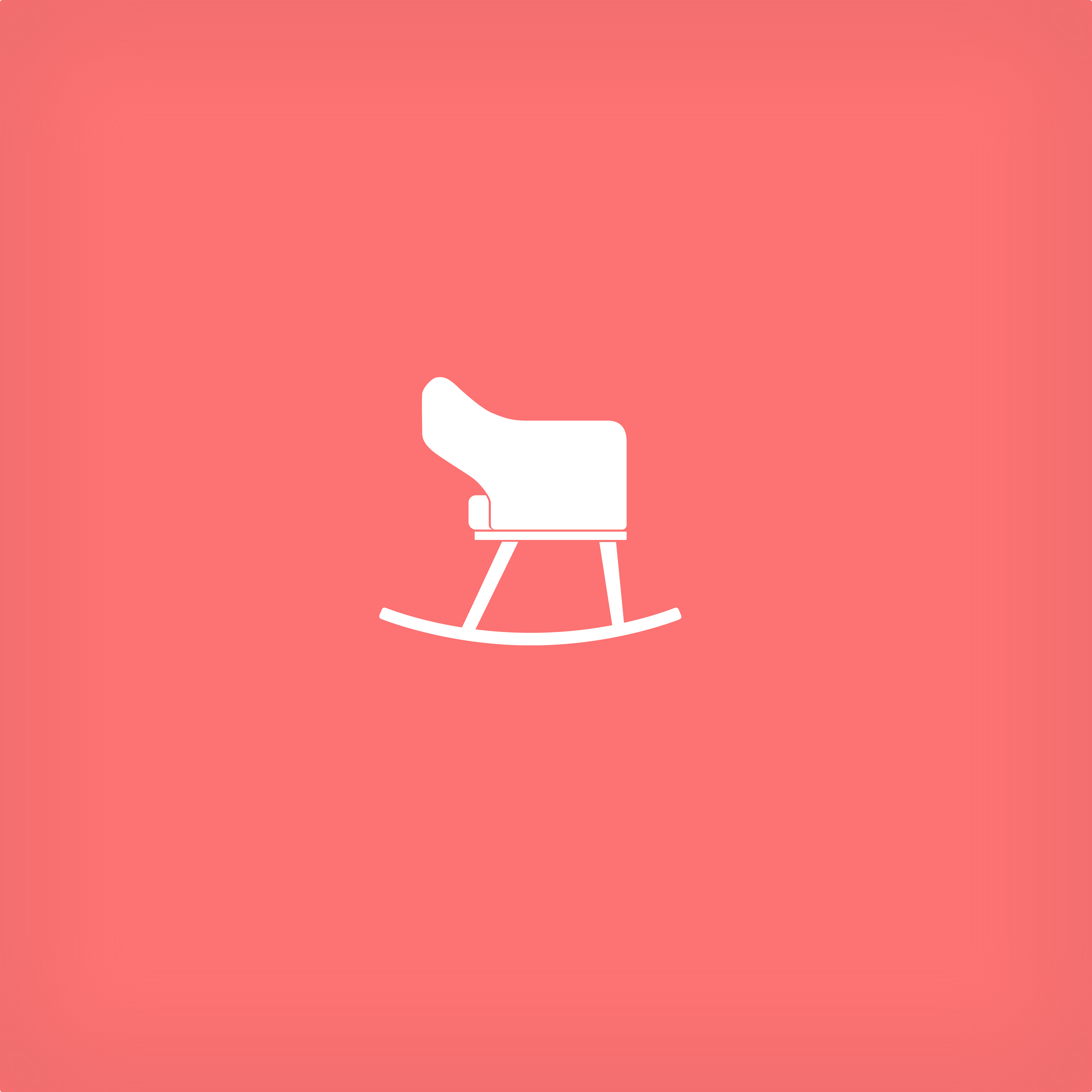 close up of a gray maternity rocking chair