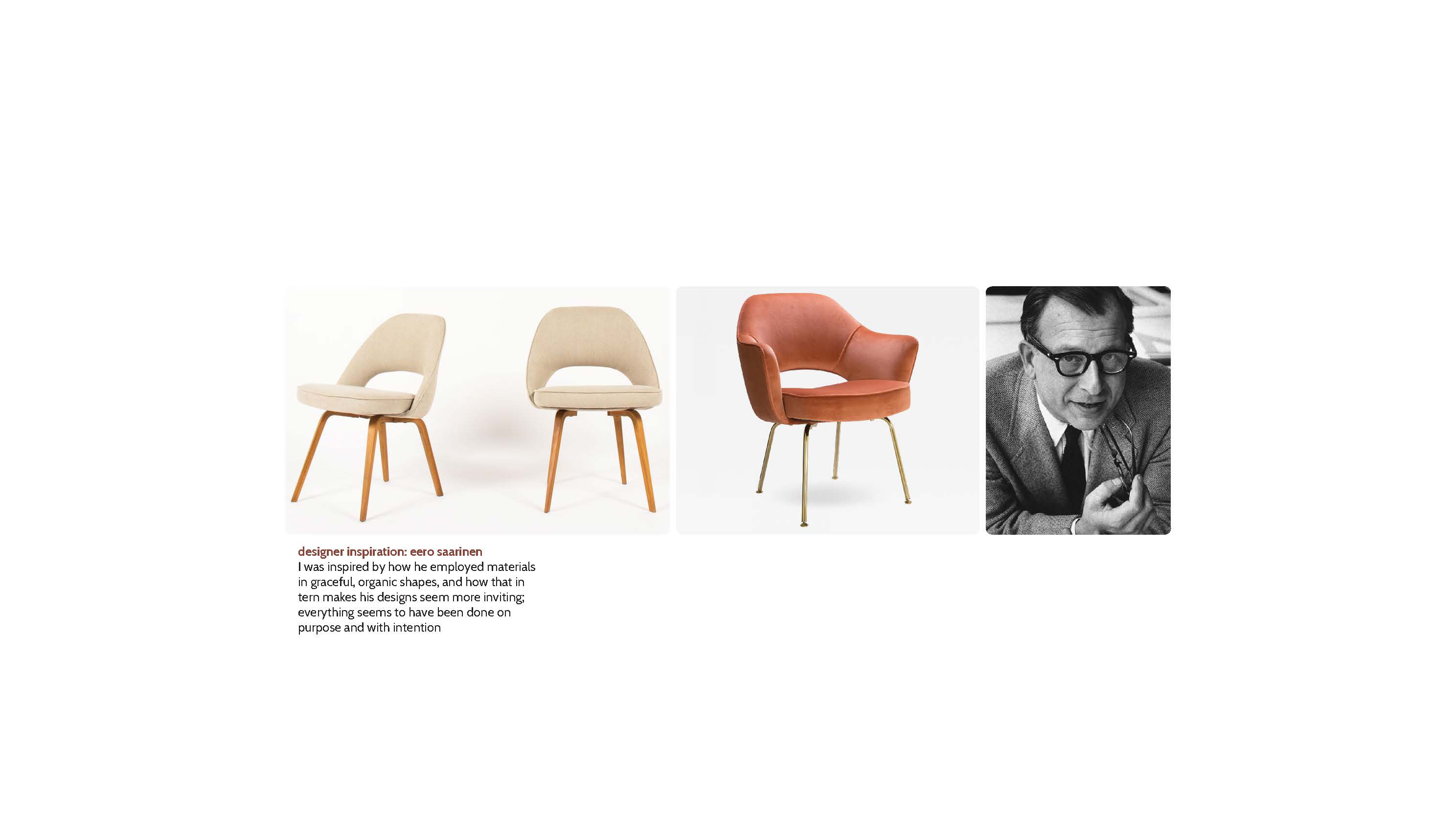 chair designs from famous designer Eero Saarinen